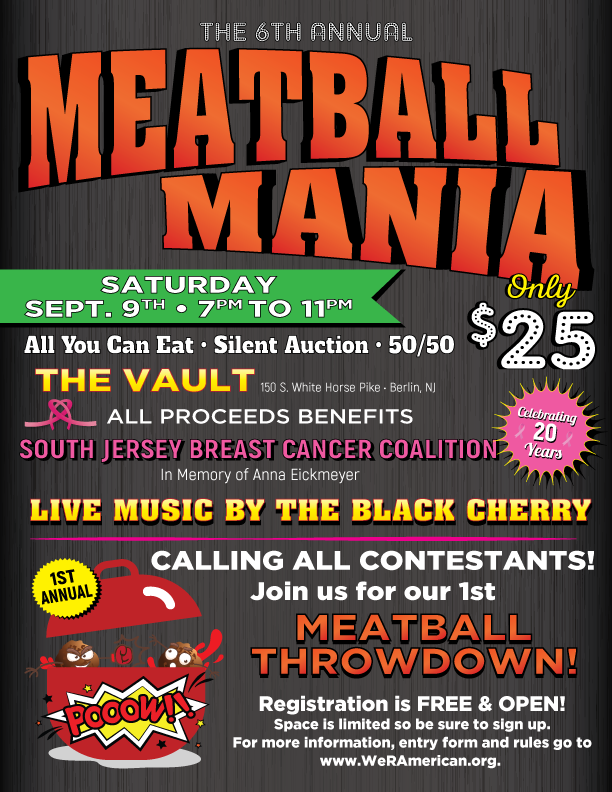 6th Annual Meatball Mania @ The Vault | Lindenwold | New Jersey | United States