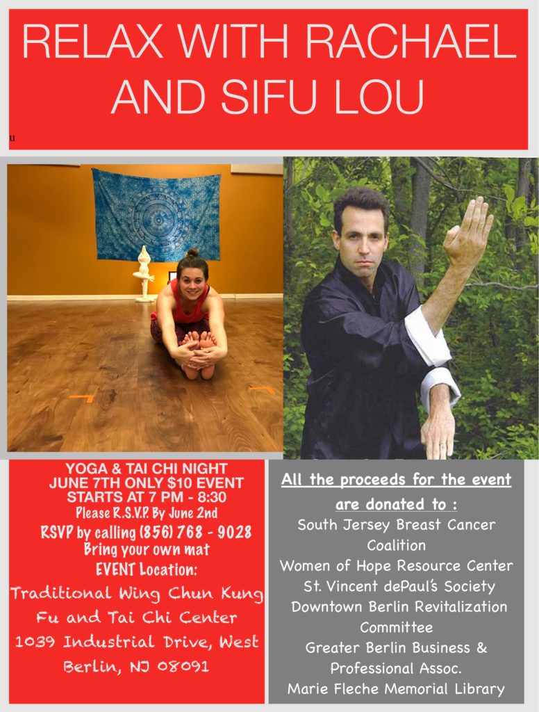 YOGA & TAI CHI NIGHT @ Traditional Wing Chun Kung Fu & Tai Chi Center | West Berlin | New Jersey | United States