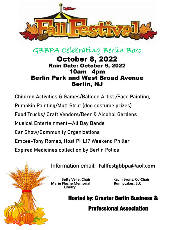 GBBPA Berlin Annual Fall Festival 2022 @ Berlin | New Jersey | United States