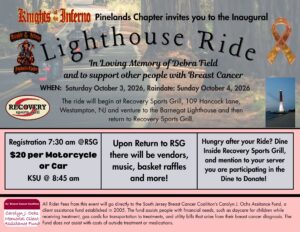 🏍️ Knights of the Inferno Pinelands Chapter — Lighthouse Ride @ Recovery Sports Grill | Westampton Township | New Jersey | United States